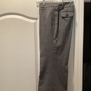 ANN TAYLOR CUFF LONG TROUSER ( Color: Grey Tweed like Material) NWOT